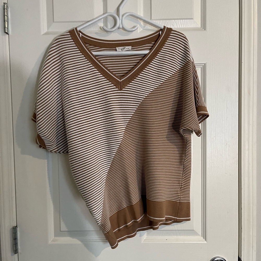 Asymmetrical V-Neck Women's Top